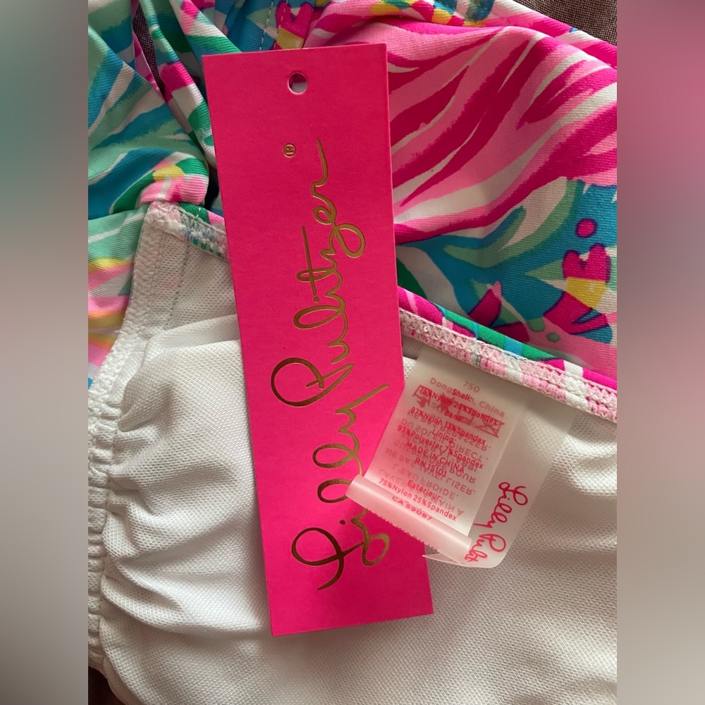 New Lilly Pulitzer Elise Top Multi Sea Turtle Soiree 2 - Picture 9 of 9